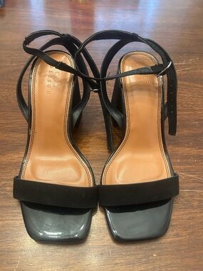 ASOS Black Strappy Block Heel Sandals